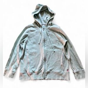 Tommy Bahama Mint Green Cotton Blend Zip Up Hoodie Size Large